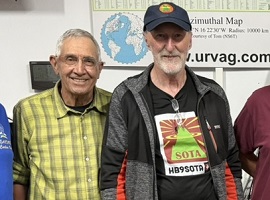 Visita de Fritz Mueller y Hans Kämpfer, HB9CYX - HB9BQU